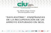 "Daylighting": Enseñanzas de la recuperación del arroyo entubado en Seúl - Ing. Martín D. Civeira
