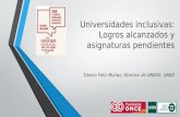 Universidades inclusivas: Logros alcanzados y asignaturas pendientes