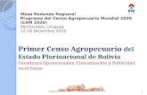 Bolivia - Comunicación y Publicidad en el Censo, Primer Censo Agropecuario del Estado Plurinacional de Bolivia