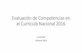 Evaluación de competencias en el Currículo Nacional 2016