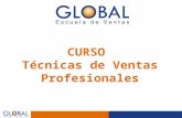 Curso Técnicas de Ventas Profesionales de GLOBAL Escuela de Ventas
