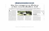 De la empresa física a las sociedades 2.0 (Publicado en La Vangurdia a 28 de noviembre de 2011)