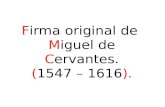 Firma Cervantes