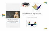 Variables e hipótesis