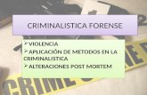 Criminalistica forense