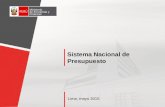 Sistema Nacional de Presupuesto / Ministerio de Economía y Finanzas (Perú)