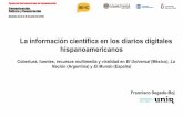 La información científica en los diarios digitales hispanoamericanos