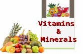 Vitaminsand minerals