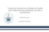 Comercio Informal en el Estado de Puebla