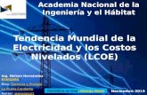 Tendencia Mundial de la electricidad y el costo nivelado (lcoe)