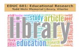 EDUC 601 Library Presentation