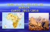 TEMA 3. 1º E:SO.Relieve de África 2015.