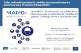 Domat Rodríguez, Maida: NanoRISK. Presentación de la biblioteca interactiva para la selección de medidas de gestión de riesgo frente a nanomateriales