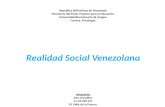 Realidad Social Venezolana