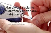Manejo del paciente diabético y nefropatía diabética