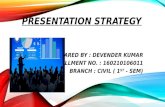 Presentation strategy
