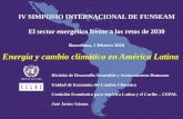 Cambio climático y energía en América Latina