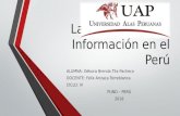 La sociedad de la información en el Perú
