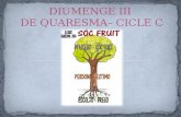 III Diumenge de Quaresma - Cicle C