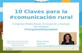 10 claves para la comunicación rural