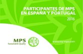 Participantes MPS España y Portugal, 2016