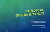 Catálogo de máquina eléctricas