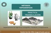 Triangulación topográfica prácticas (Métodos Topográficos)