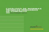 Catalo de normas tecnicas peruanas de concreto