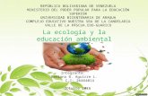 la ecología y la educación ambiental