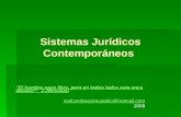 Antecedentes y generalidades de los sistemas juridicos contemporaneos
