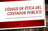 ¿la ética del Contador Público es un asunto legal?