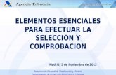 Elementos Esenciales para efectuar la Seleccion y Comprobacion / Javier Berrocal - AEAT (España)