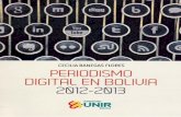 Periodismo Digital en Bolivia 2012-2013