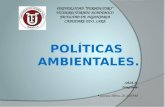 POLÍTICAS AMBIENTALES.