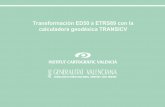 Transformación ED50 a ETRS89 con la calculadora geodésica ...