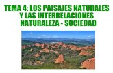 Tema 4. Los paisajes naturales y las interrelaciones naturaleza - sociedad