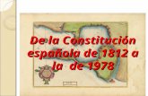 Las constituciones españolas desde 1812
