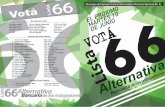 Boletín de la Lista 66 para las elecciones de Comisión Interna