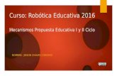 Construcción de los mecanismos para la robótica educativa.