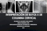 Interpretación de rayos x de columna cervical en urgencias