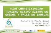 Plan de Competitividad de Turismo Activo. Sierra de Gredos y Valle de Iruelas - Encuentro Profesional de Turismo Rural 2014 - Ignacio Burgos