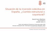 Funds Experience 2015: David Cano - Situación de la inversión colectiva en España