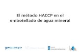 El metodo HACCP en el embotellado de agua mineral