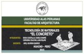 EL CONCRETO - Tecnologia de Materiales IV Ciclo Arq.
