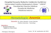 Unidad iv  hematología - anemia - fernanda pineda gea - medicina interna unica.