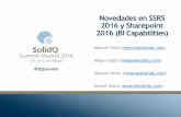 Novedades en SSRS 2016 y Sharepoint 2016 (BI Capabilities)