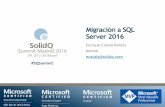 Migración a SQL Server 2016