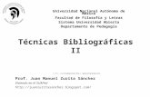 Técnicas Bibliográficas II (2010-2)
