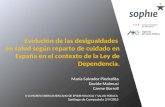 Evolución de las desigualdades en salud según reparto de cuidado en España en el contexto de la Ley de Dependencia.