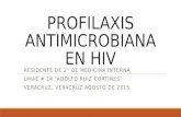 Profilaxis antimicrobiana en hiv